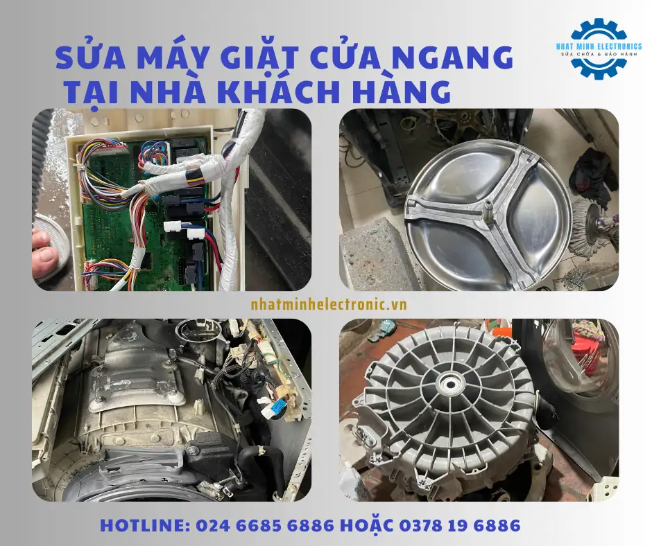 Trung Tâm Bảo Hành Sửa Chữa Máy Giặt cửa ngang, cửa đứng chính hãng Tại Hà Nội