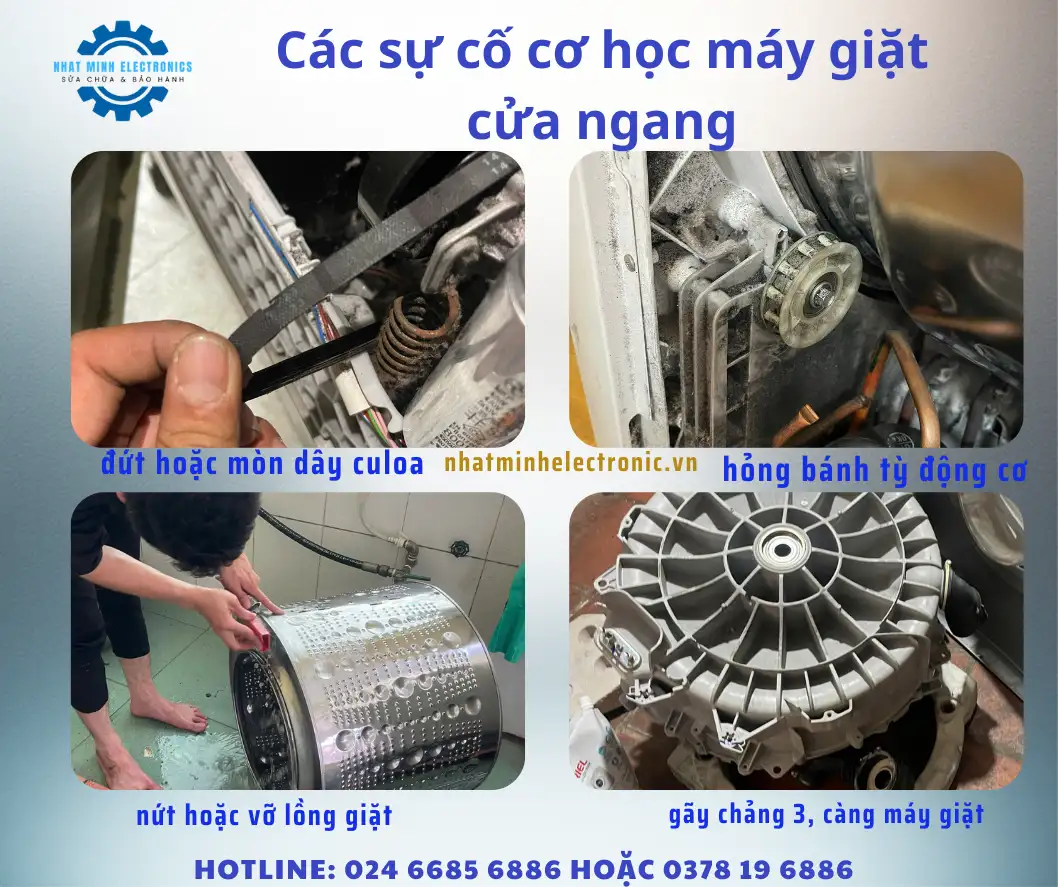 Trung Tâm Bảo Hành Sửa Chữa Máy Giặt cửa ngang, cửa đứng chính hãng Tại Hà Nội